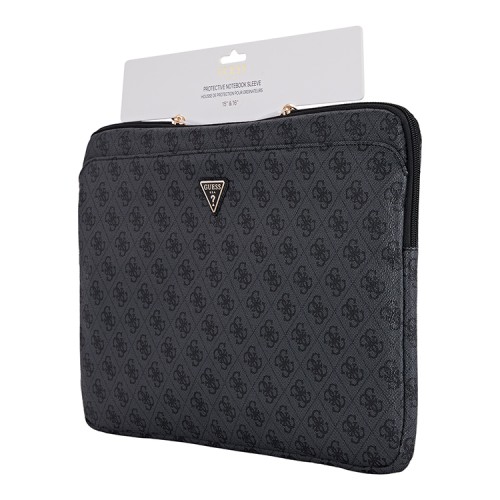 Guess для ноутбуков 16" чехол 4G Bag with Zipper pocket Triangle metal logo Black