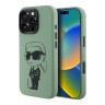 Karl Lagerfeld для iPhone 16 Pro Max чехол Liquid Silicone NFT Graffiti Karl Ikonik Hard Khaki (MagSafe)