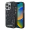 Karl Lagerfeld для iPhone 15 Pro Max чехол PC/TPU Leopard Metal camera Hard Black (MagSafe)