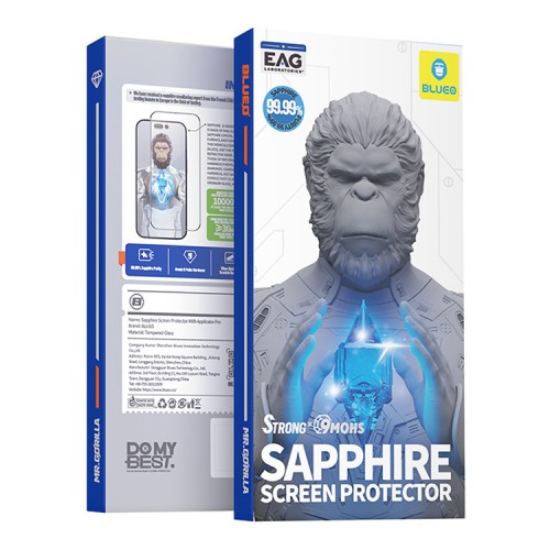 BlueO стекло для iPhone 16 Pro Max, SAPPHIRE Black (+installerPro)