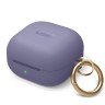Силиконовый чехол Elago Silicone Hang case для Galaxy Buds 2/Live/Pro, Lavender Grey