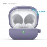 Силиконовый чехол Elago Silicone Hang case для Galaxy Buds 2/Live/Pro, Lavender Grey