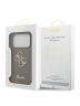 Guess для iPhone 17 Pro Max чехол Liquid silicone 4G Big and Script metal logo Hard Brown