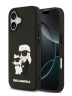 Karl Lagerfeld для iPhone 17 чехол 3D Rubber NFT Karl & Choupette Hard Black