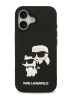 Karl Lagerfeld для iPhone 17 чехол 3D Rubber NFT Karl & Choupette Hard Black