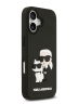 Karl Lagerfeld для iPhone 17 чехол 3D Rubber NFT Karl & Choupette Hard Black