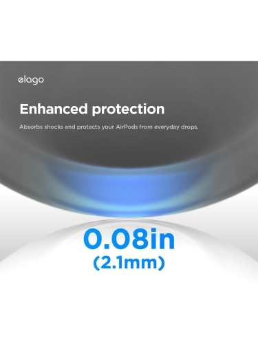 Elago для AirPods Pro 3 чехол Armor Silicone Hang case Black