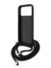 Karl Lagerfeld для iPhone 17 Pro Max чехол Crossbody PU Saffiano NFT Karl&Choupette Metal Hard + Cord Black