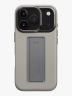 Uniq для iPhone 17 Pro чехол Heldro PRO Leatherette + FlexGrip & Camera stand Clay (MagSafe)