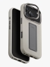 Uniq для iPhone 17 Pro чехол Heldro PRO Leatherette + FlexGrip & Camera stand Clay (MagSafe)