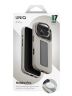 Uniq для iPhone 17 Pro чехол Heldro PRO Leatherette + FlexGrip & Camera stand Clay (MagSafe)