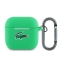 Lacoste для AirPods 4 чехол Liquid silicone Croc Logo Green