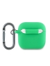 Lacoste для AirPods 4 чехол Liquid silicone Croc Logo Green