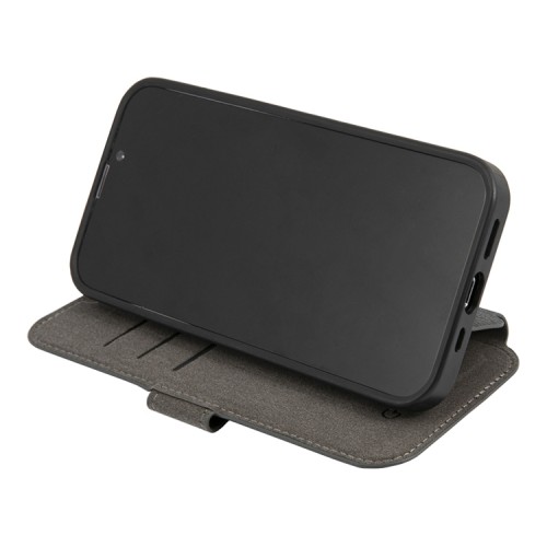 Чехол Guess PU 4G Big metal logo Booktype для iPhone 13 Pro Max, серый