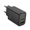 HOCO сетевое зарядное устройство N63 Gentle charger Type-C PD30W + USB-A QC3.0 Black