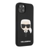 Чехол Karl Lagerfeld Liquid silicone Karl's Head для iPhone 13, черный