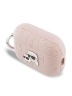 Karl Lagerfeld для Airpods Pro 3 чехол PU Saffiano Monogram with ring NFT Metal Head Karl & Choup Pink