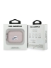 Karl Lagerfeld для Airpods Pro 3 чехол PU Saffiano Monogram with ring NFT Metal Head Karl & Choup Pink