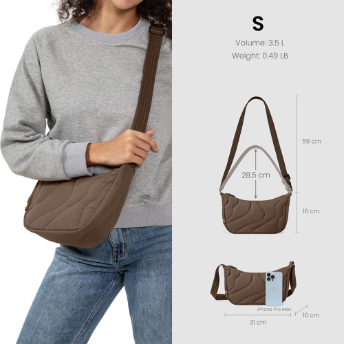 Tomtoc Travel сумка для  аксессуаров Terra-T34 Puffy Light Crossbody Bag 3.5L Earthshade