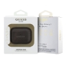 Guess для Airpods Pro 3 чехол PU Grained leather with Classic metal logo and Carabin Brown
