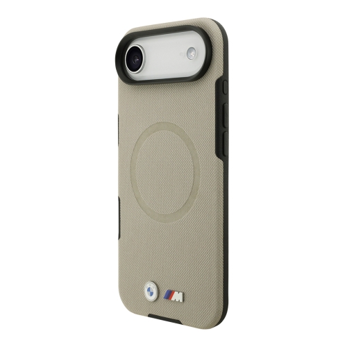 BMW для iPhone Air чехол M-series PU Full Wrapped Metal logo & Cam Hard Grey (MagSafe)