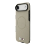 BMW для iPhone Air чехол M-series PU Full Wrapped Metal logo & Cam Hard Grey (MagSafe)