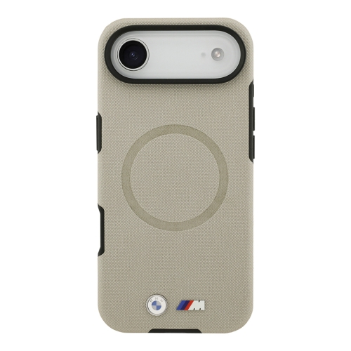 BMW для iPhone Air чехол M-series PU Full Wrapped Metal logo & Cam Hard Grey (MagSafe)