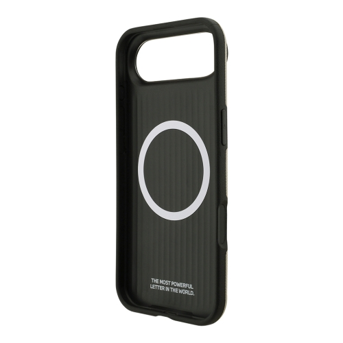 BMW для iPhone Air чехол M-series PU Full Wrapped Metal logo & Cam Hard Grey (MagSafe)