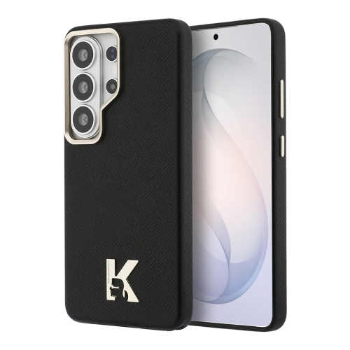 Karl Lagerfeld для Galaxy S26 Ultra чехол PU Full Wrapped K HEAD Metal logo & Cam Hard Black (MagSafe)