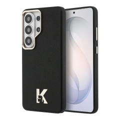 Karl Lagerfeld для Galaxy S26 Ultra чехол PU Full Wrapped K HEAD Metal logo &amp; Cam Hard Black (MagSafe)