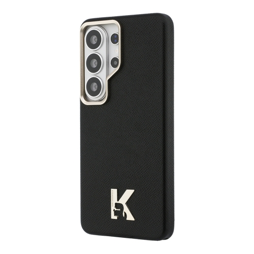 Karl Lagerfeld для Galaxy S26 Ultra чехол PU Full Wrapped K HEAD Metal logo & Cam Hard Black (MagSafe)