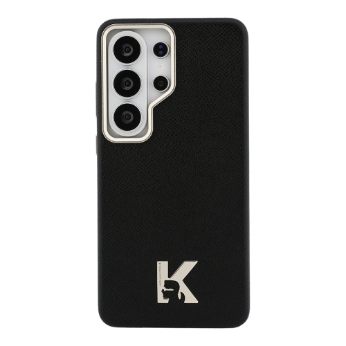 Karl Lagerfeld для Galaxy S26 Ultra чехол PU Full Wrapped K HEAD Metal logo & Cam Hard Black (MagSafe)