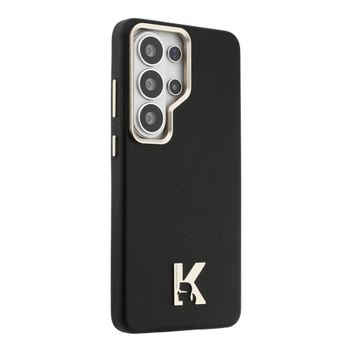 Karl Lagerfeld для Galaxy S26 Ultra чехол PU Full Wrapped K HEAD Metal logo & Cam Hard Black (MagSafe)
