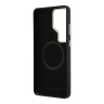 Karl Lagerfeld для Galaxy S26 Ultra чехол PU Full Wrapped K HEAD Metal logo & Cam Hard Black (MagSafe)