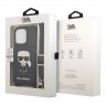 Чехол Lagerfeld Crossbody cardslot PU Monogram Ikonik patch Hard для iPhone 13 Pro, черный