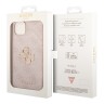 Чехол Guess 4G Big metal logo Hard для iPhone 14, розовый