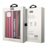 Чехол Lagerfeld Crossbody PC/TPU Color stripes with Strap Hard для iPhone 14 Plus, розовый