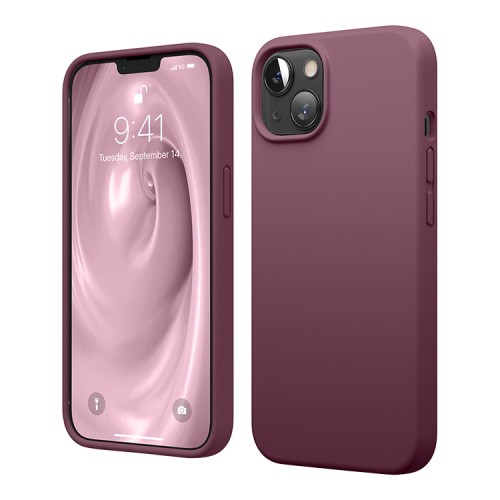 Чехол Elago Soft Silicone для iPhone 13, Burgundy