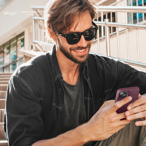 Чехол Elago Soft Silicone для iPhone 13, Burgundy