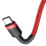 Кабель Baseus Cafule Type-C PD2.0 60W flash charging data line (1 метр), красный