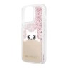 Чехол Lagerfeld Liquid Glitter Peek a Boo Hard для iPhone 13 Pro, розовый