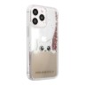 Чехол Lagerfeld Liquid Glitter Peek a Boo Hard для iPhone 13 Pro, розовый