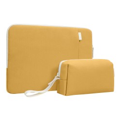 Папка Tomtoc TheHer Jelly Laptop Sleeve Kit 2-in-1 A23 для Macbook Pro/Air 13", желтая (A23-C02Y01)