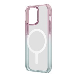 Uniq для iPhone 15 чехол Combat DUO Blue/Pink (MagSafe)