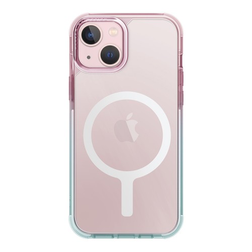 Uniq для iPhone 15 чехол Combat DUO Blue/Pink (MagSafe)