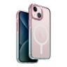 Uniq для iPhone 15 чехол Combat DUO Blue/Pink (MagSafe)