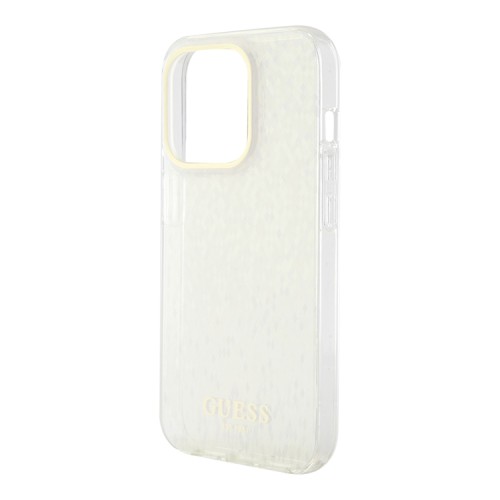 Guess для iPhone 15 Pro Max чехол PC/TPU Faceted Mirror Disco Hard Gold