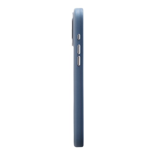 Uniq для iPhone 15 Pro Max чехол COEHL MUSE Leatherette with Strap Sapphire Blue (MagSafe)