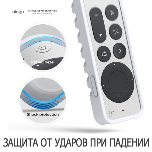 Elago для пульта Apple TV 2021/22 чехол R3 Protective case Nightglow Blue