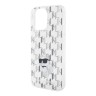 Karl Lagerfeld для iPhone 15 Pro Max чехол PC/TPU Monogram NFT Choupette Hard Transparent